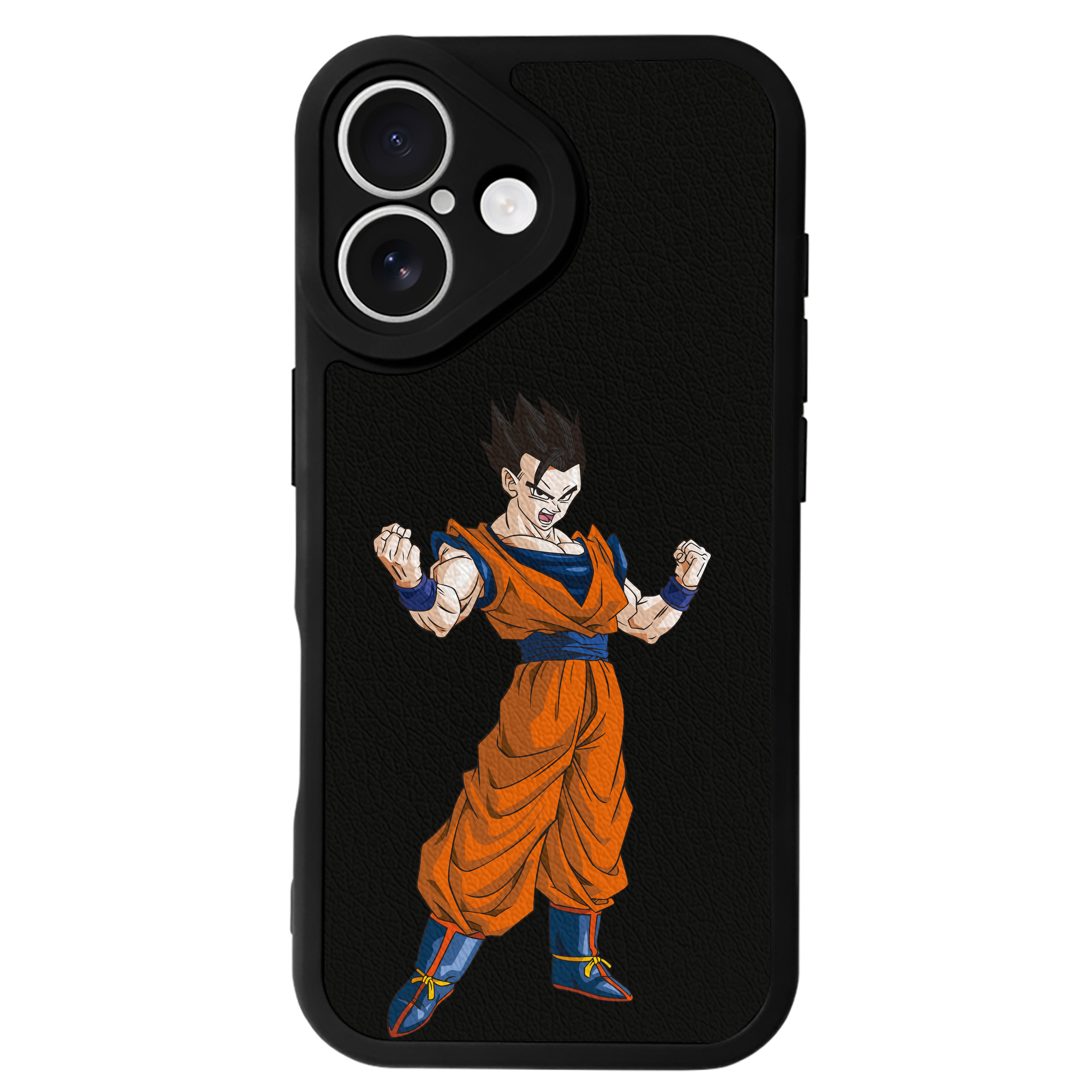 （画像用） ドラゴンボール 孫 悟飯（そんごはん）DRAGON BALL Son Gohan 【iPhone 16シリーズ対応】シリコンスマホケース（レザー調） 材質：シリコン